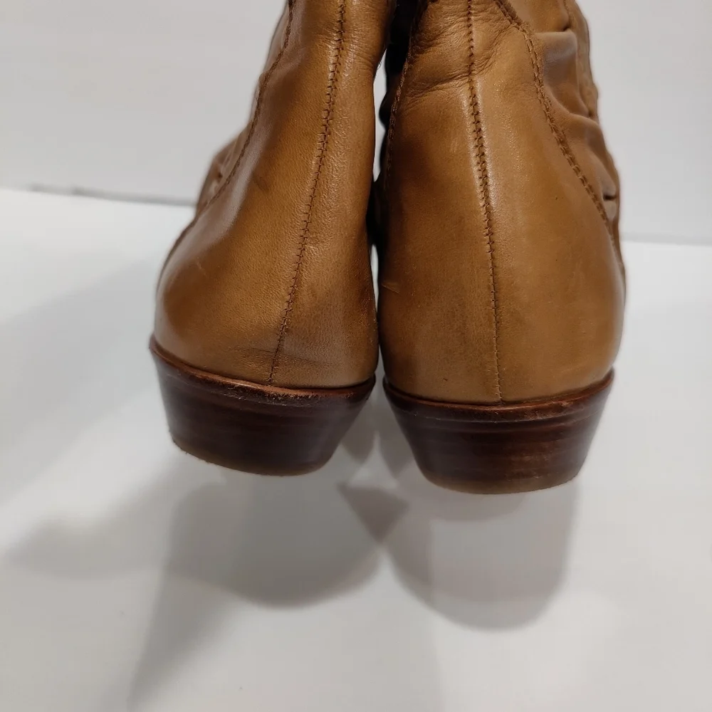 Corso Como Women's Whiskey Starr Leather Slouchy Short Boots